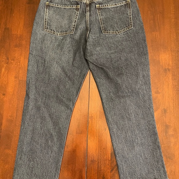 OLD NAVY Light Wash High Rise Slouchy Straight Denim Jeans Distressed Size 6 - Picture 6 of 7